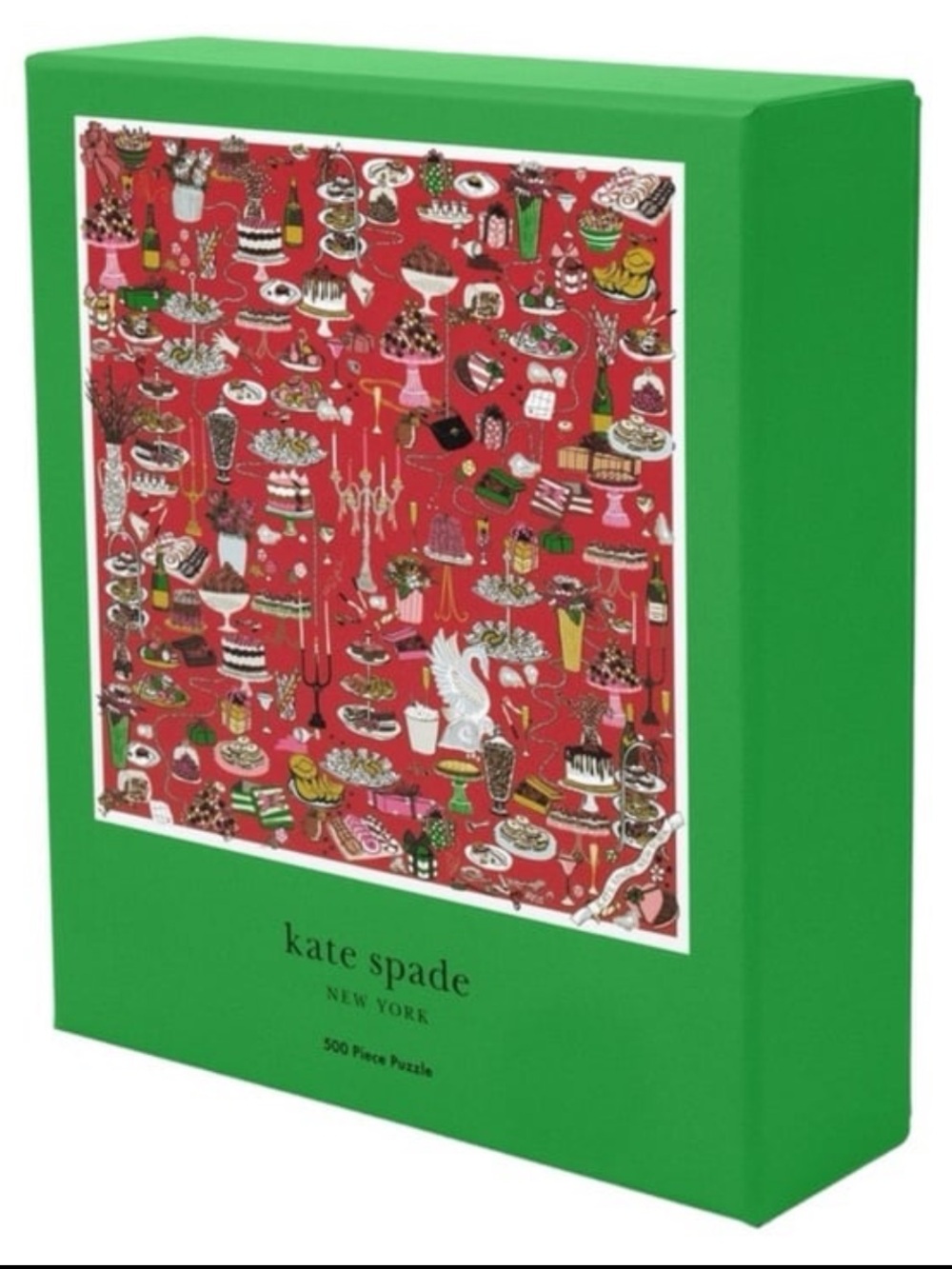 Kate Spade New York Party Table 500 Piece Puzzle NWT 22x22 Celebration Gift
